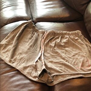 MTV Women's olive green Athletic Shorts with Drawcord